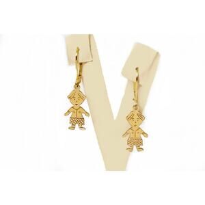 Little boys Moms Grandma New Moms earrings 1/20 14K GF mom son brother earring